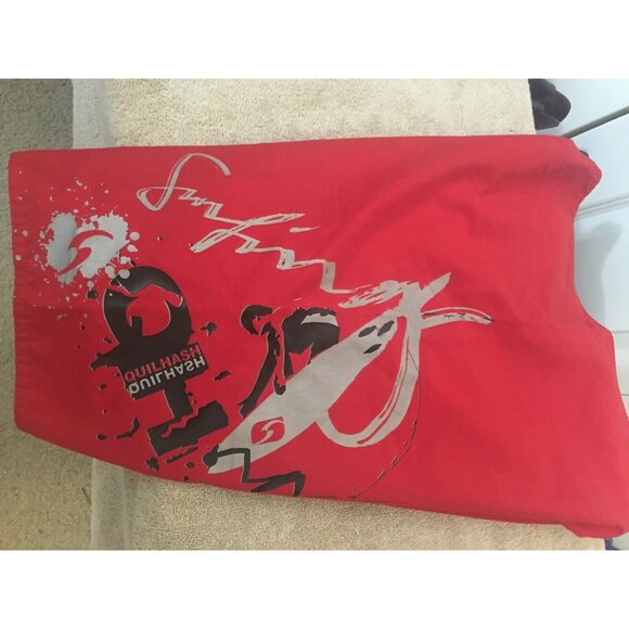 Quilhash Board Short Men’s Sz 32 Red‎ Trunk Short - Picture 6 of 6